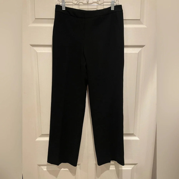 Talbots Black Dress Pants Size 6 Wide Leg - Picture 1 of 4